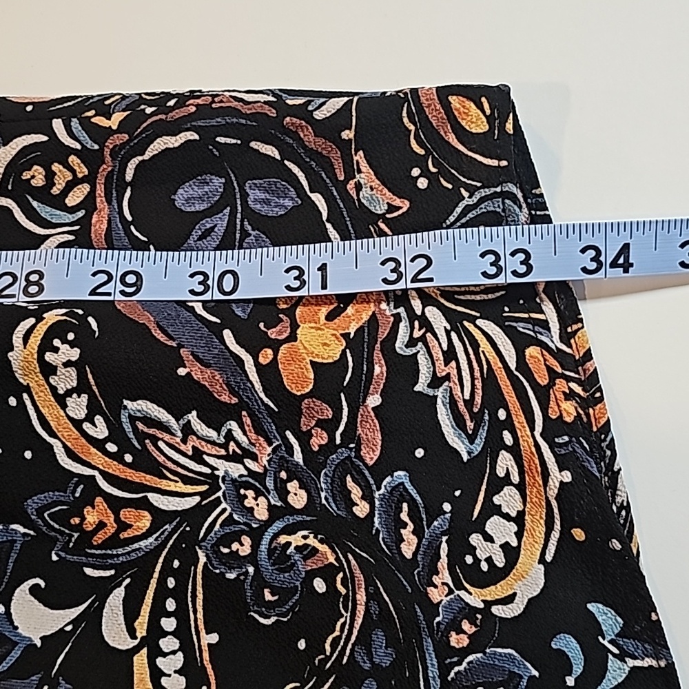 NWOT Vince‎ Camuto Paisley Print Shift Dress Longsleeve Tie Waist Pullover 4 - Picture 15 of 16